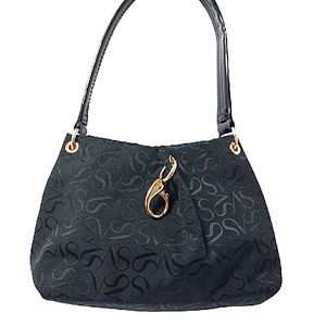 Simply Vera Vera Wang Black Logo Bag